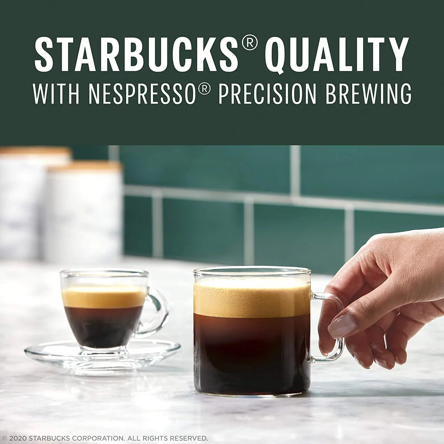 Starbucks Coffee Nespresso Vertuo Capsules, Dark Roast Espresso, 10 Count I705