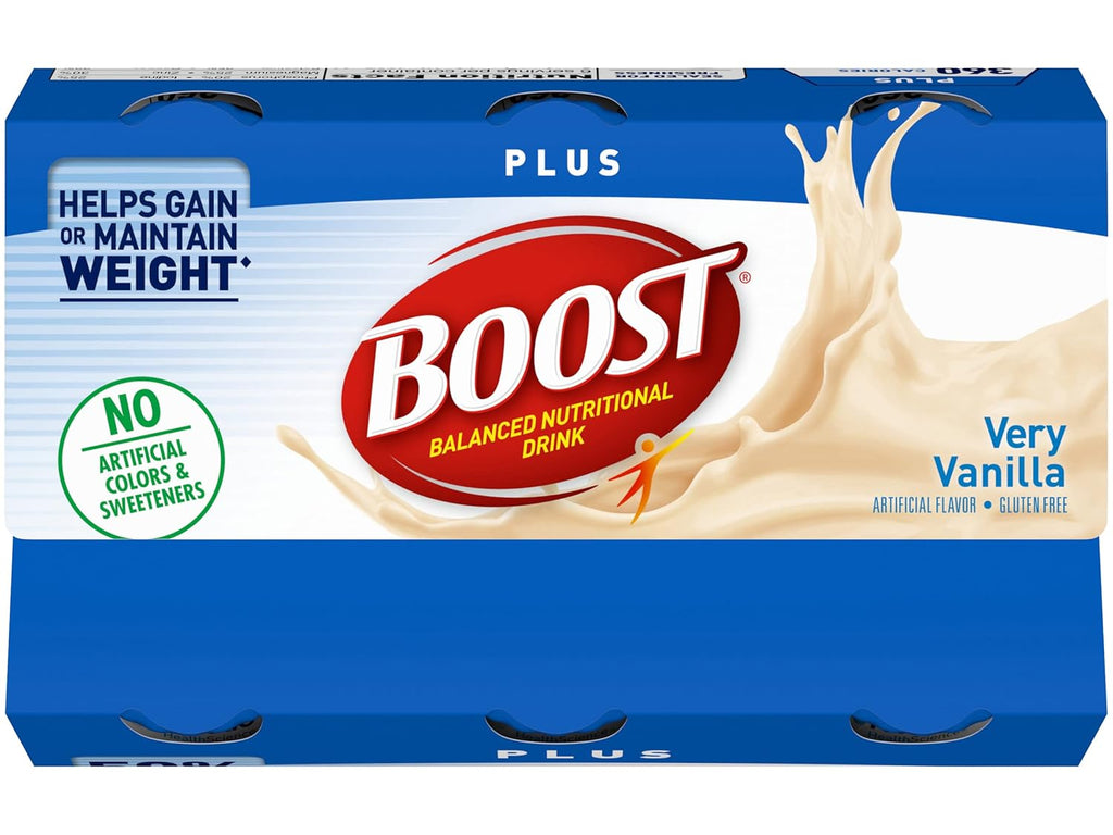 Boost Plus Complete Nutritional Drink Vanilla 8 Fl Oz Pack of 2 B617
