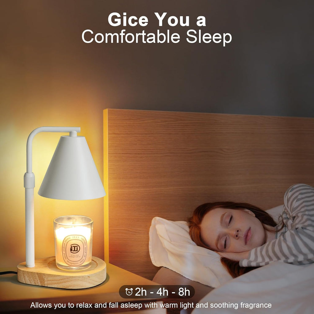 Candle Warmer Lamp with Timer, Adjustable Height, 2 Bulbs H891