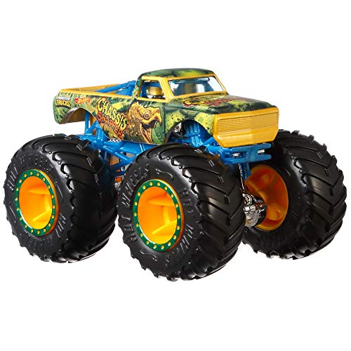 Hot Wheels Monster Trucks 4-Pack, 1:64 Scale Toy Trucks D8636