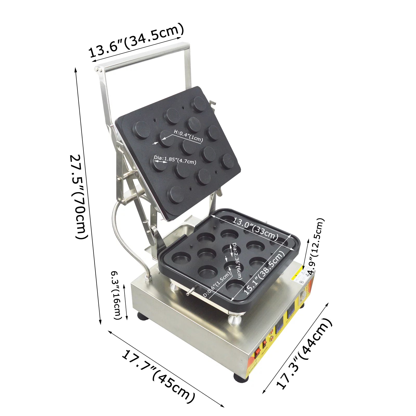 INTBUYING Commercial Tart Shell Machine 13 Holes T1253