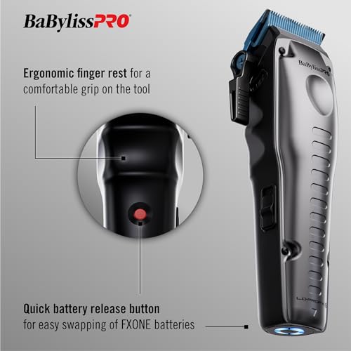 BaBylissPRO FXONE LO-PROFX Cordless Clippers and Trimmers with Interchangeable Battery J863299