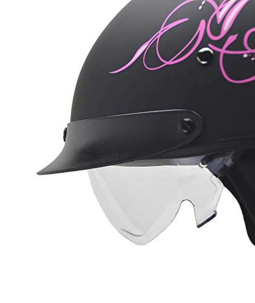 Vega Helmets Unisex-Adult Warrior Half Helmet Replacement Drop (Clear Shield, 1 pack)