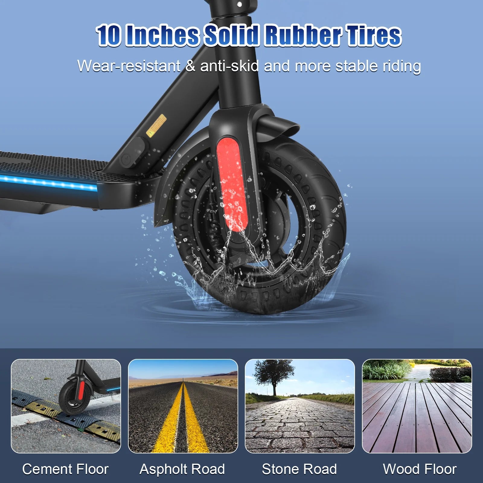 500W Foldable Electric Scooter for Adults, 10" Tires, 20 mph, 20 Mile Range I837964