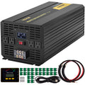 VEVOR Power Inverter 6000W Modified Sine Wave Inverter DC 12V to AC 120V Car Converter with LCD Display Remote Controller LED Indicators AC Outlets Power Inverter