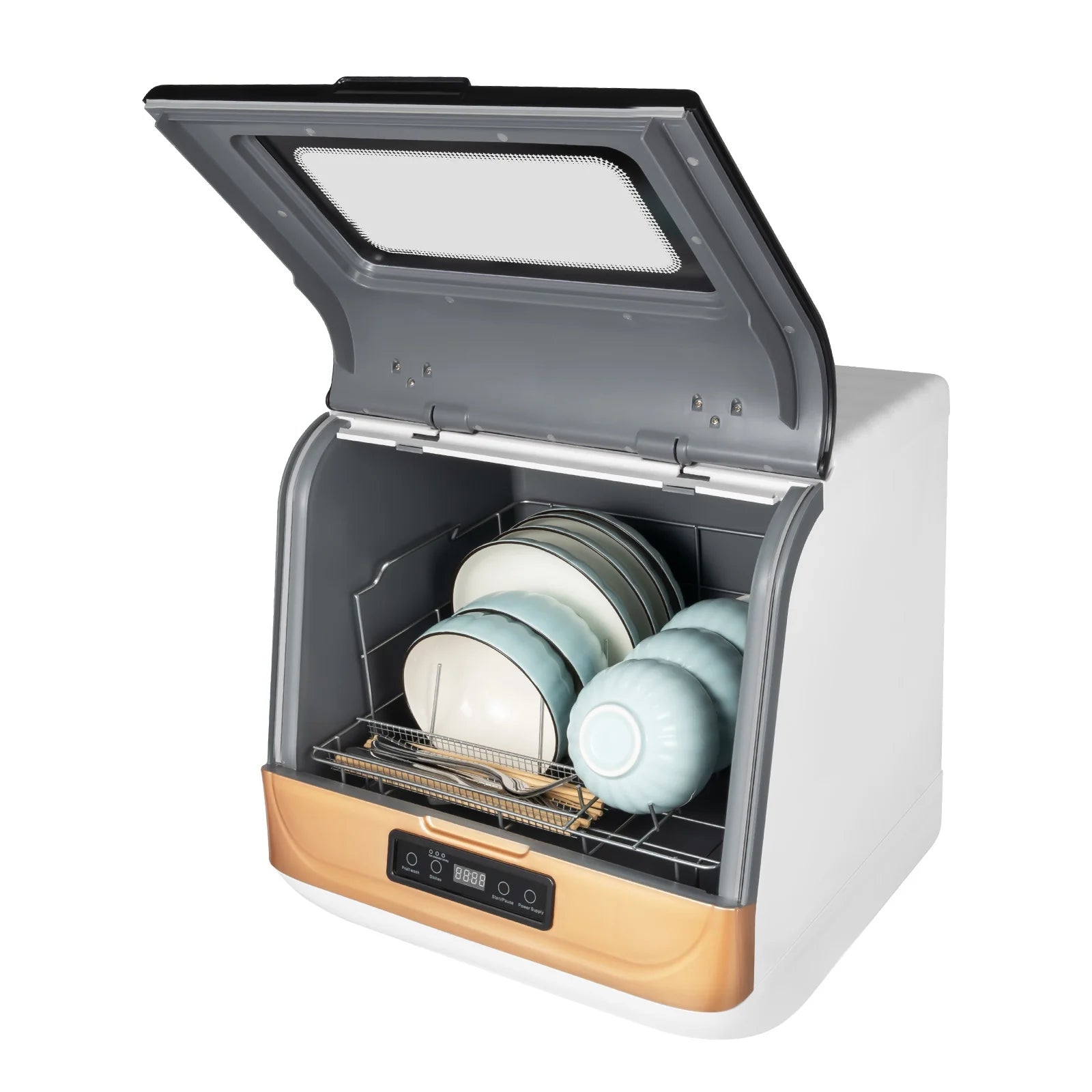 1200W Countertop Dishwasher Portable with 4 Programs T918