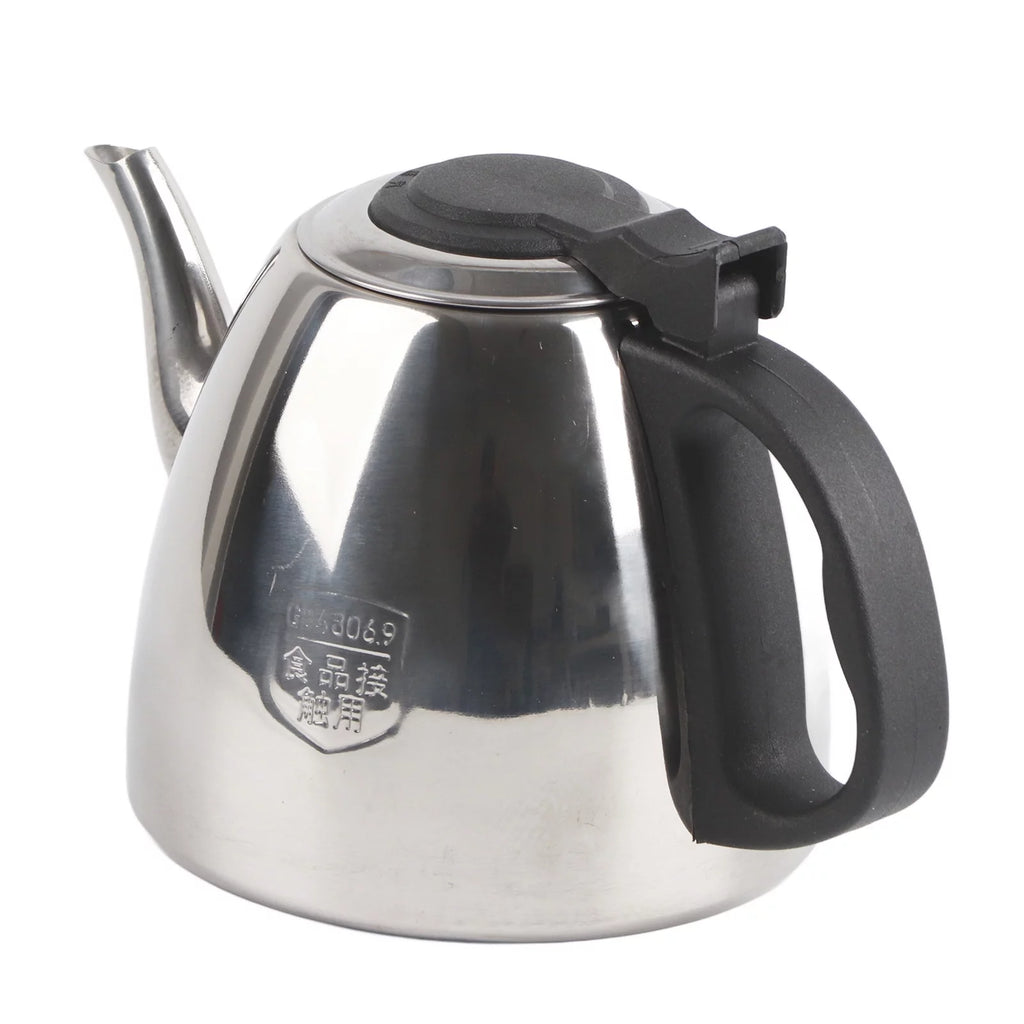 Water Boiling Pot,Stainless Steel Flat Bottom Water Kettle Boiling Pot Work on Induction Stovetop