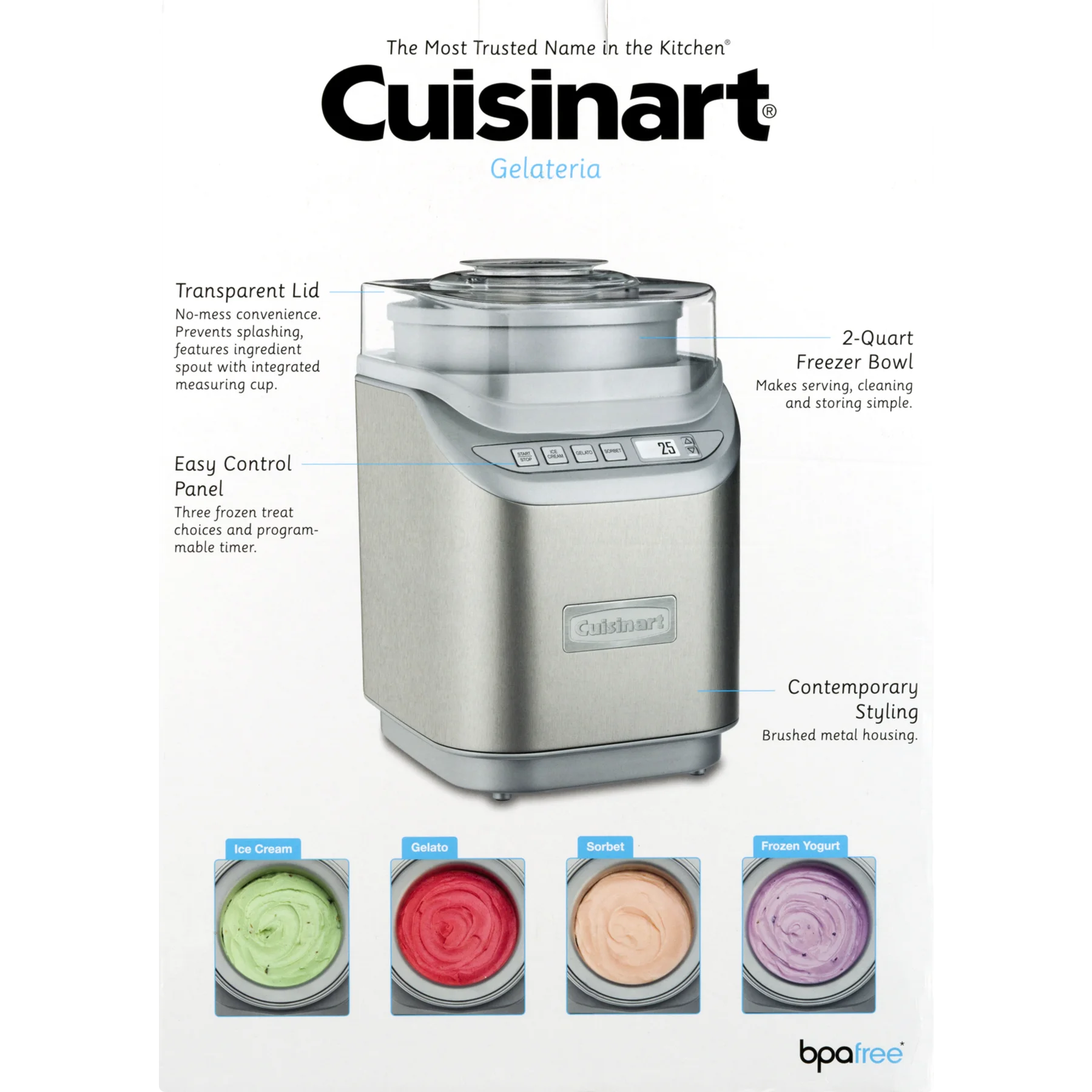 Cuisinart Cool Creations Ice Cream Maker, Silver K759940