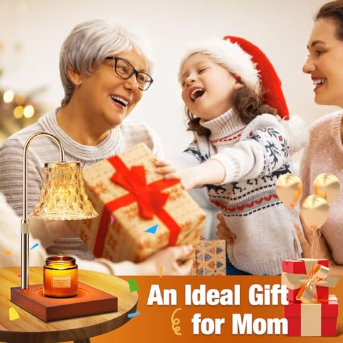 Candle Warmer Lamp with Timer & Dimmer, Adjustable Height, 2 Bulbs T30751