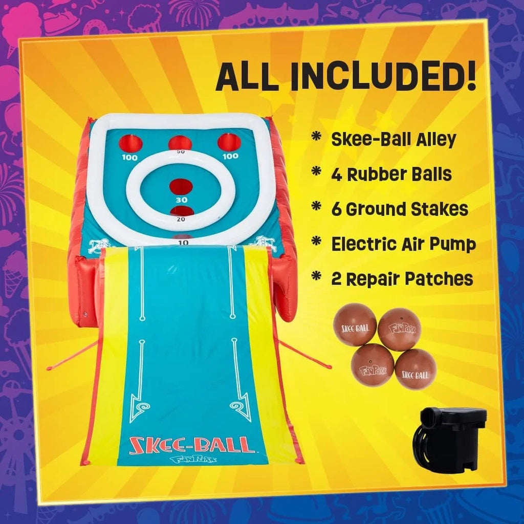 Giant Inflatable Skee Ball Game for Kids and Adults, Includes 4 Balls P897