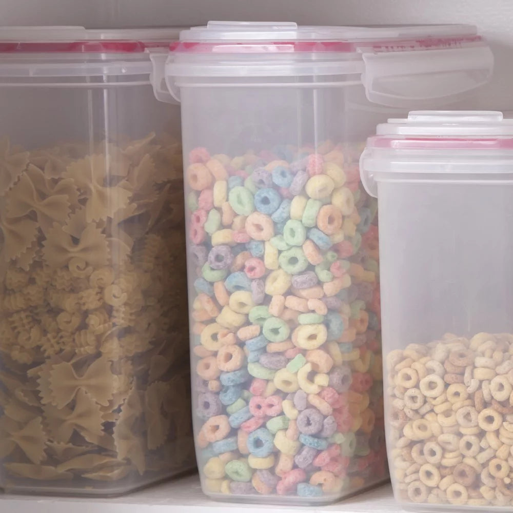 Sterilite Ultra-Seal Dry Food Storage Container 6 Qt Clear 3-Pack I898509