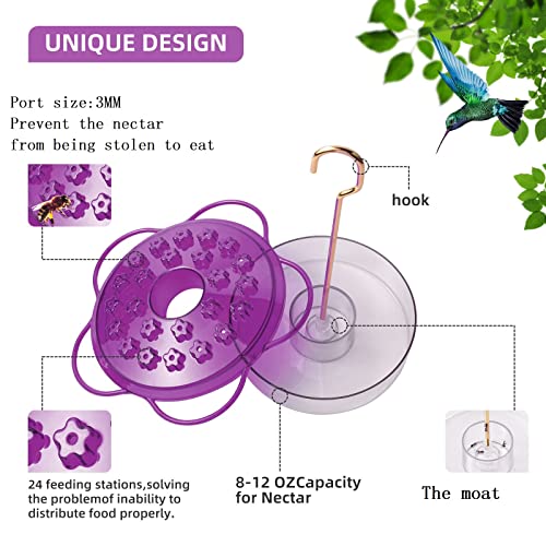 3 Pack Outdoor Hanging Hummingbird Feeders, Leak-Proof, Easy to Clean S31062