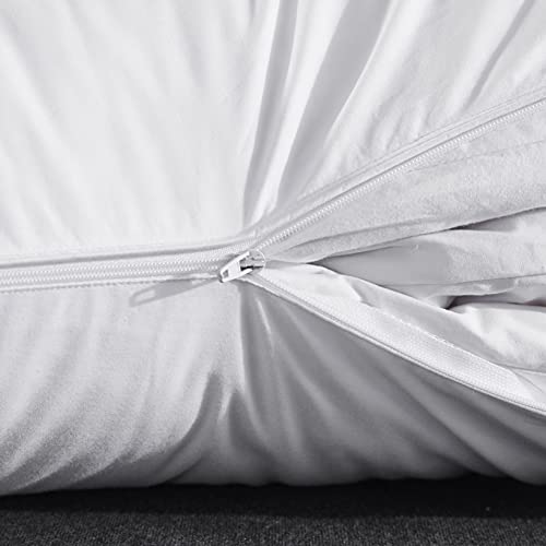 Three Geese Adjustable Goose Feather Pillow, King Size, Cotton Cover T2665