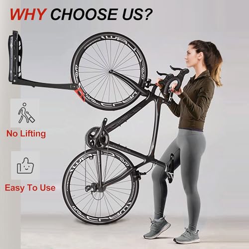 Wallmaster BIKEPAL Swivel Bike Rack Wall Mounted Storage, 4 Pack W420578