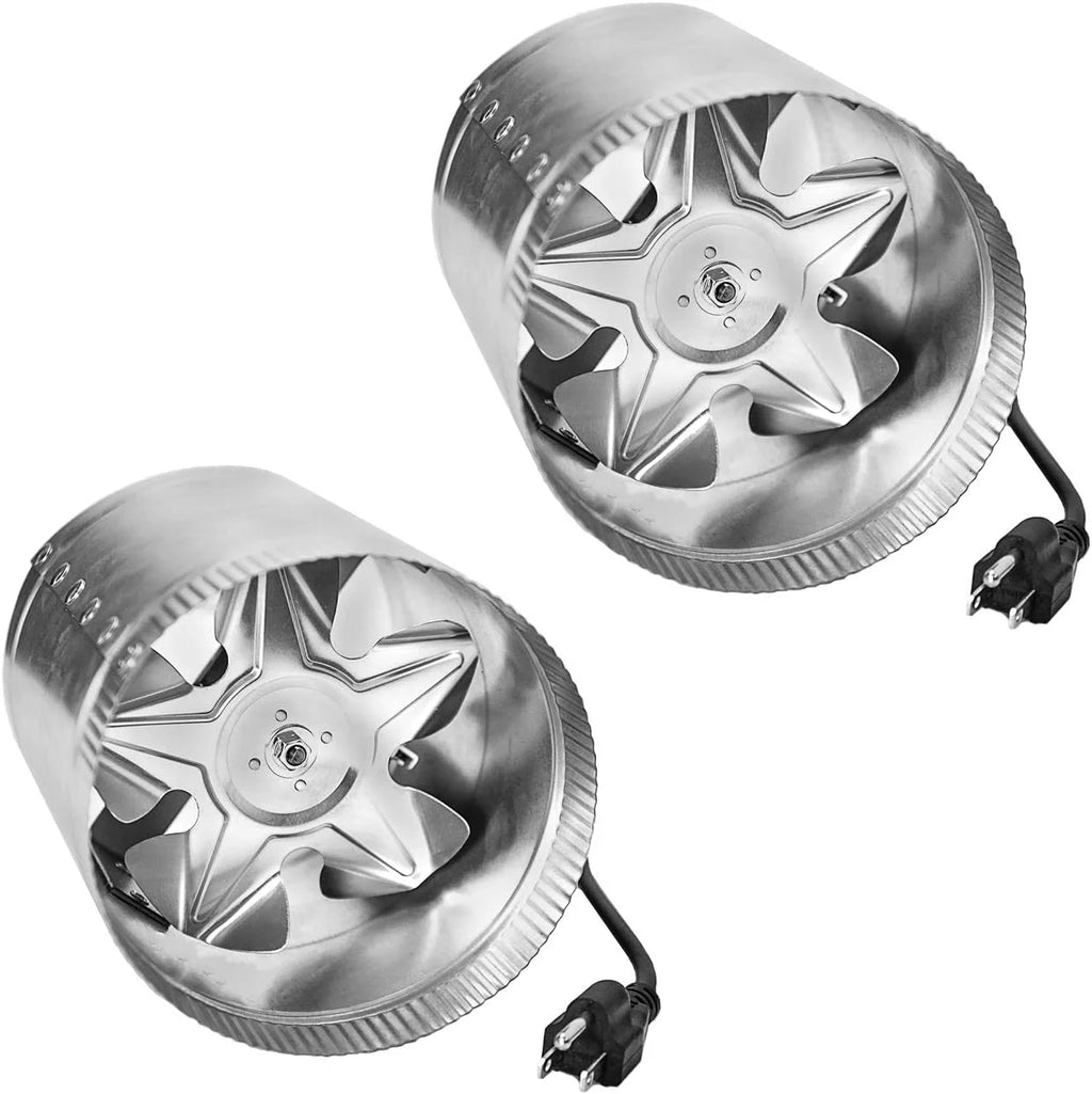 iPower 6 inch 240 CFM Inline Duct Fan with Low Noise, Exhaust Booster for HVAC Ventilation in Grow Tent