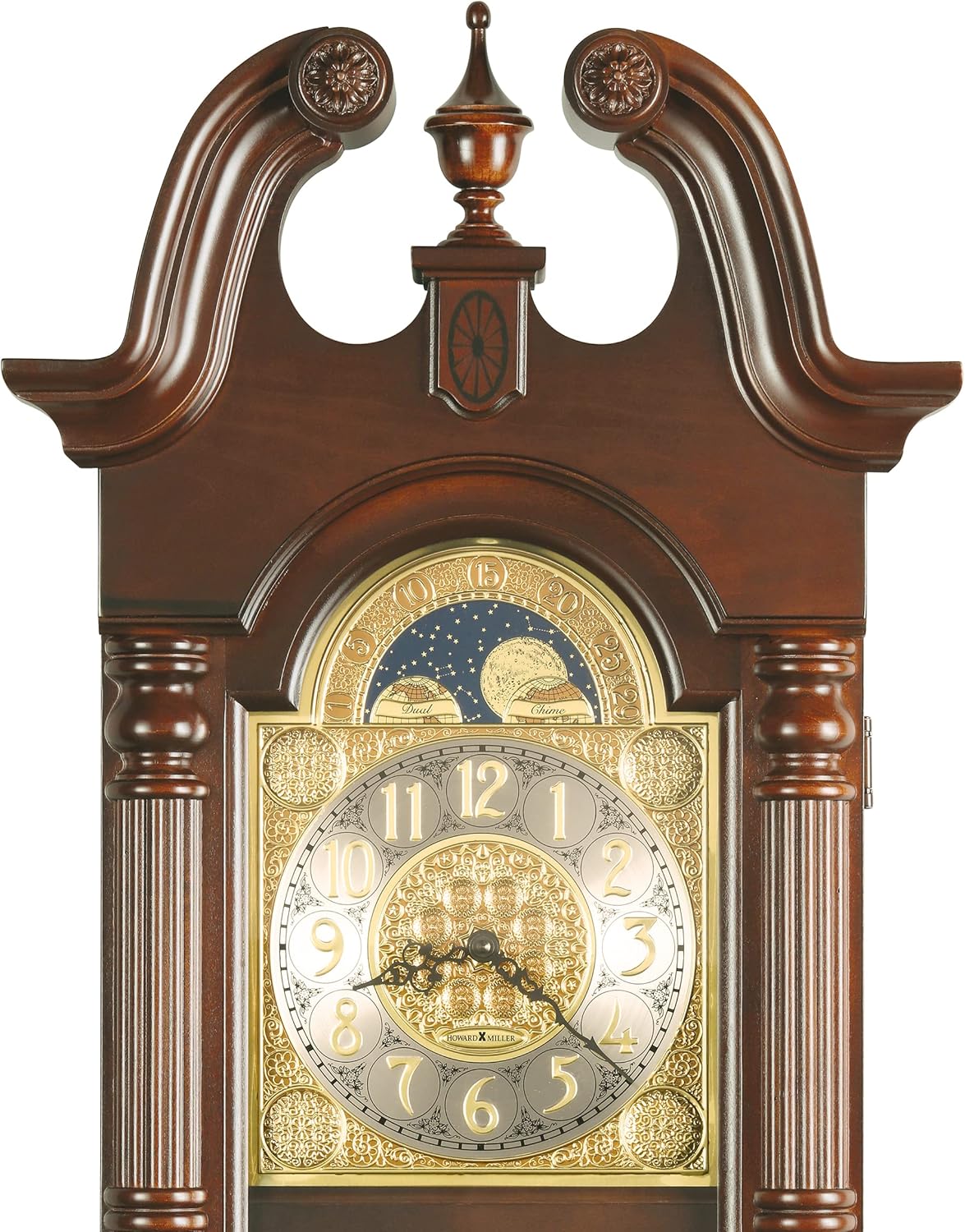 Howard Miller Maxwell Wall Clock 620-226 Windsor Cherry Finish N217