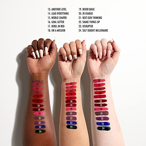 NYX PROFESSIONAL MAKEUP Shine Loud Liquid Lipstick with Clear Lip Gloss - Rebel In Red G546336