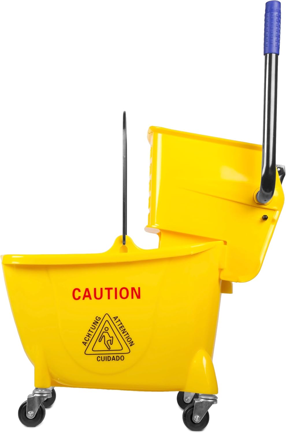 WEN Rolling Mop Bucket with Down Press Wringer, 26-Quart A84979