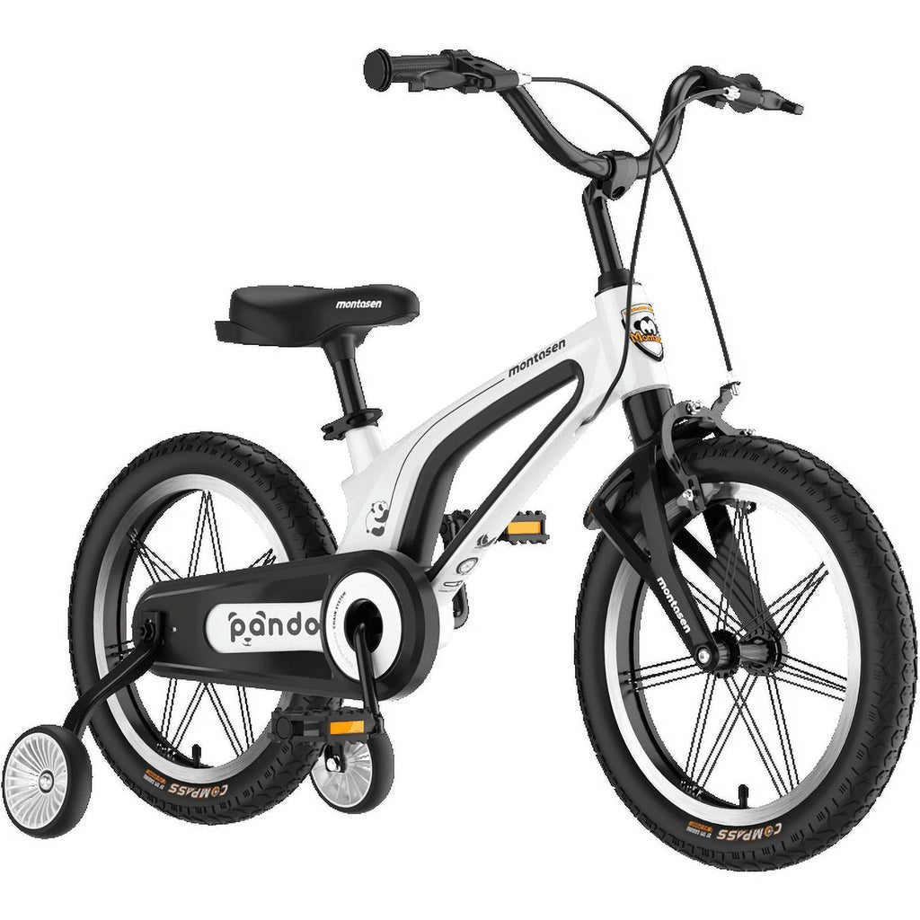 16" Kids Bike for Girls and Boys, Magnesium Alloy Frame with Auxiliary Wheel, Kids Single Speed Cruiser Bike.