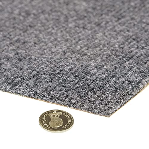 12Pcs Self Adhesive Carpet Tiles 12" x 12" Non-Slip Peel and Stick D8668