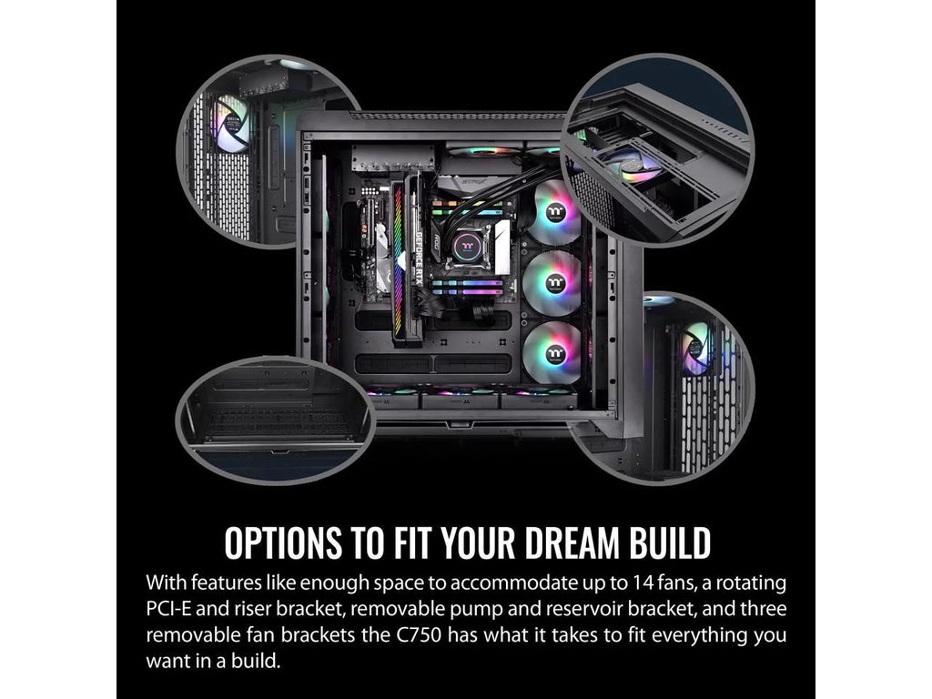 Thermaltake CTE C750 TG ARGB E-ATX Full Tower with 3x140mm Fans W13948