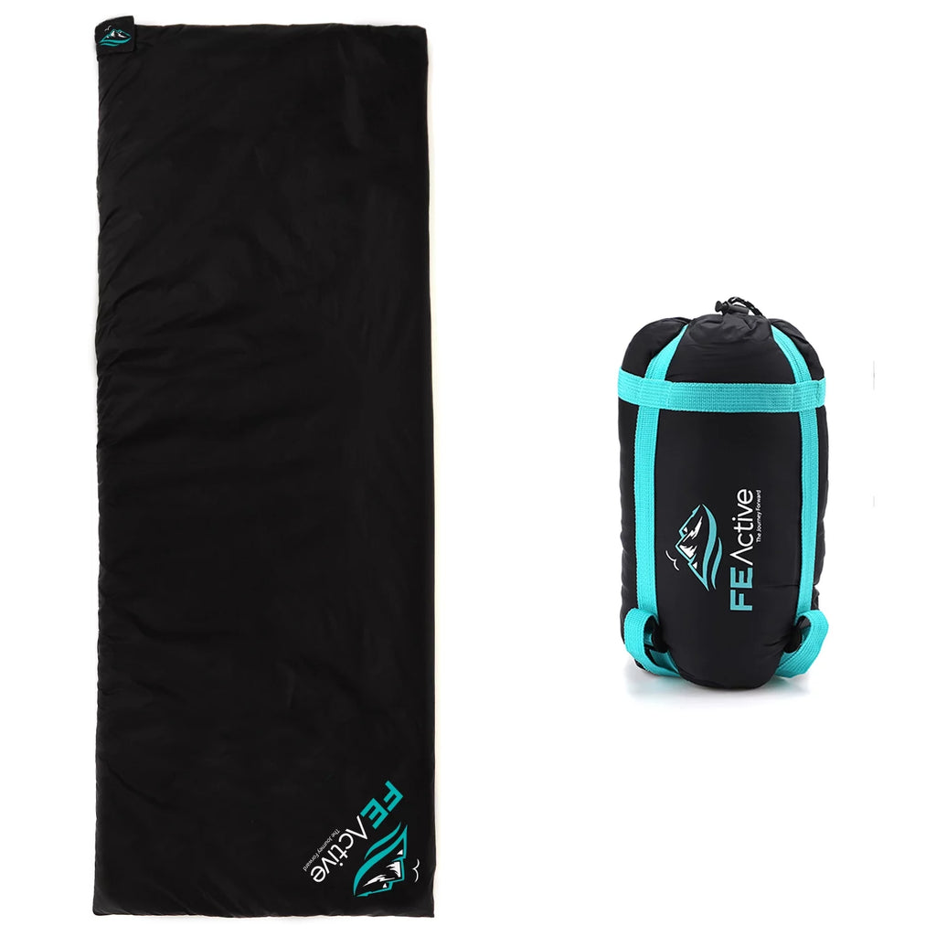 FE Active - Sleeping Bag Extremely Lightweight Water Resistant Compact Sleeping Bag for Outdoors, Camping, Backpacking, Hiking & Trekking