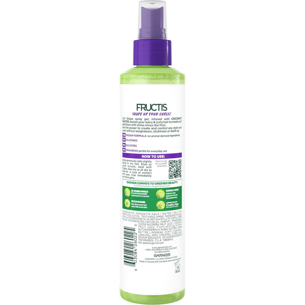 Garnier Fructis Style Curl Shape Defining Spray Gel, 8.5 Fl Oz B88781