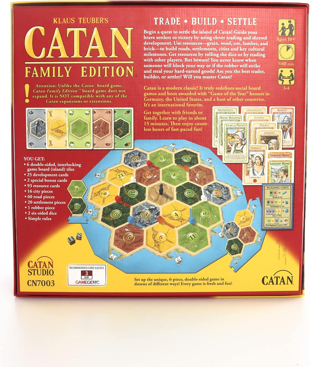 CATAN Family Edition Board Game by Catan Studio S40061