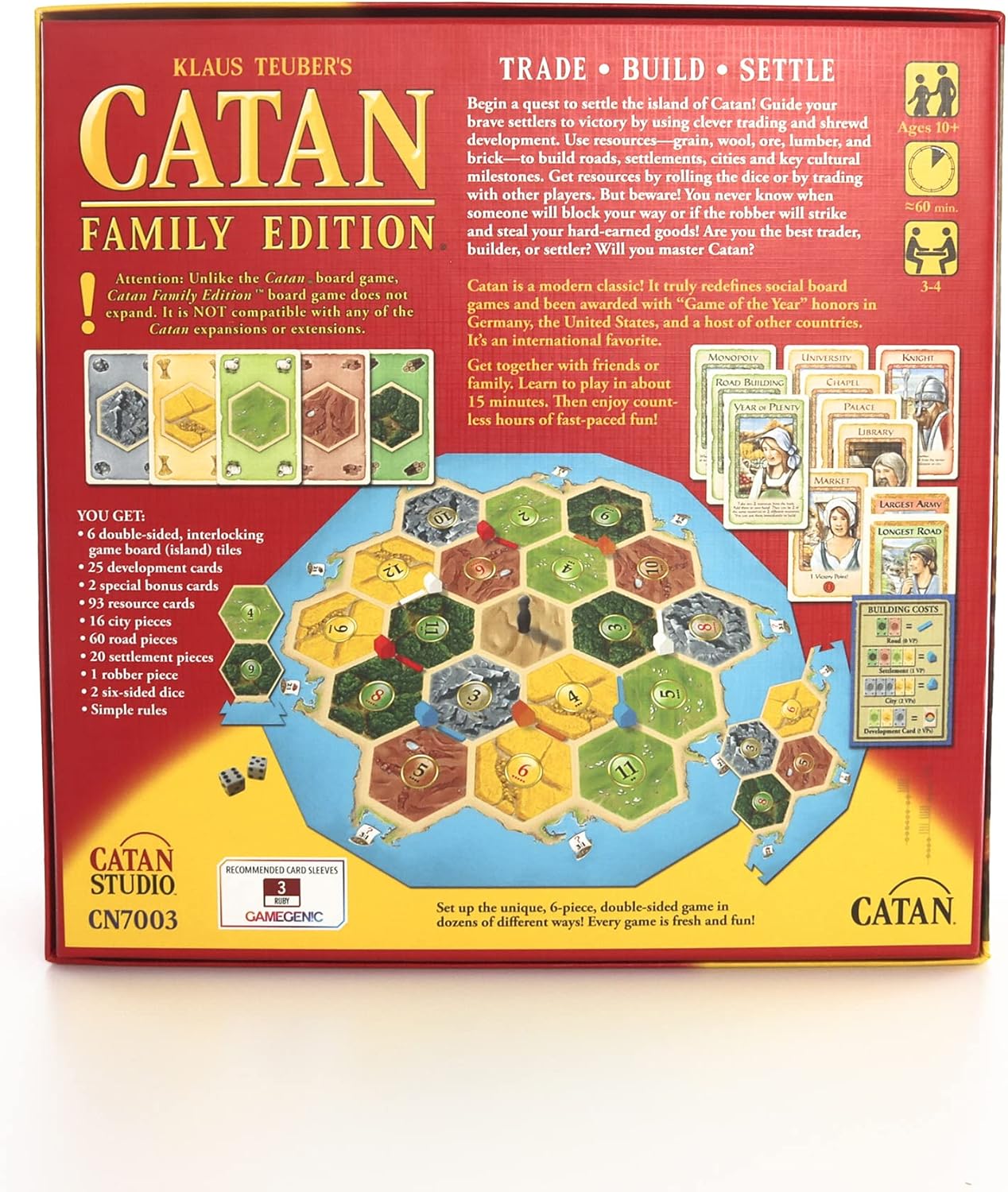 CATAN Family Edition Board Game by Catan Studio S40061