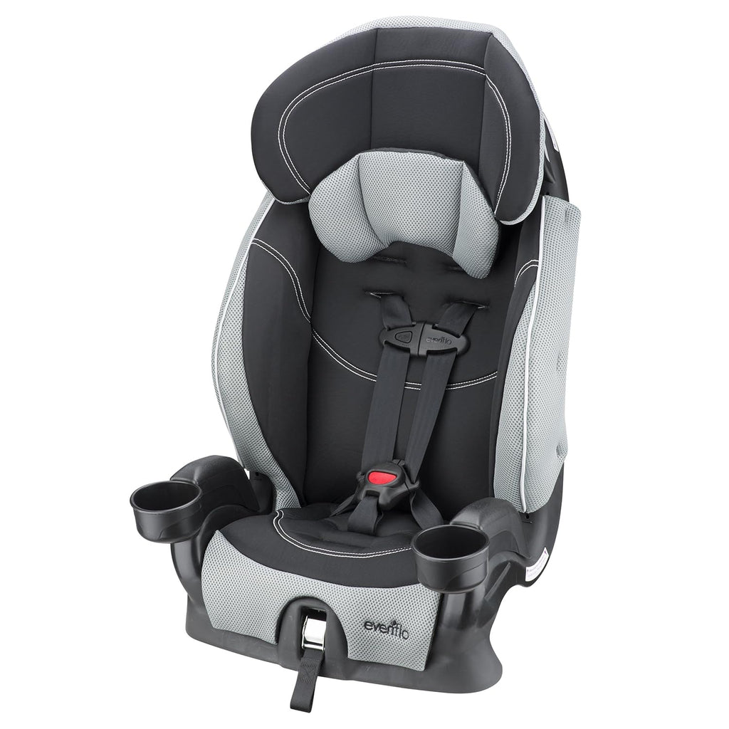 Evenflo Chase Harnessed Booster Car Seat, Jameson & GoTime LX, Chardon Black Q94631