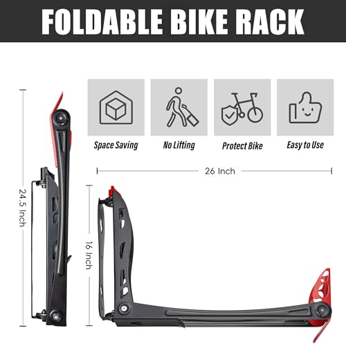 Wallmaster BIKEPAL Swivel Bike Rack Wall Mounted Storage, 4 Pack W420578