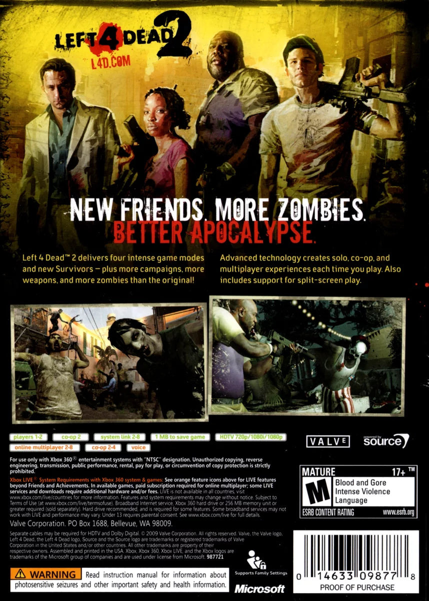 Left 4 Dead 2 Platinum Hits Xbox 360 I313467