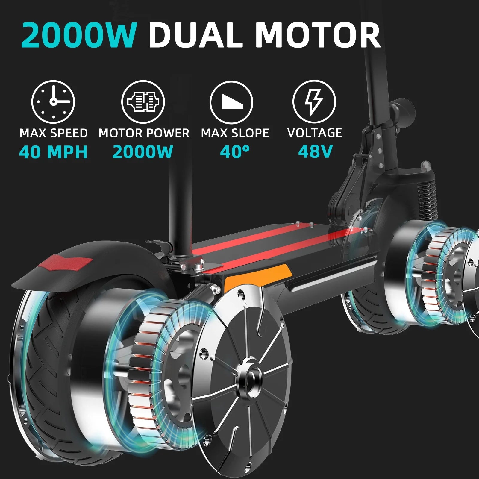 AJOOSOS X500 Electric Scooter with Seat for Adults M704409