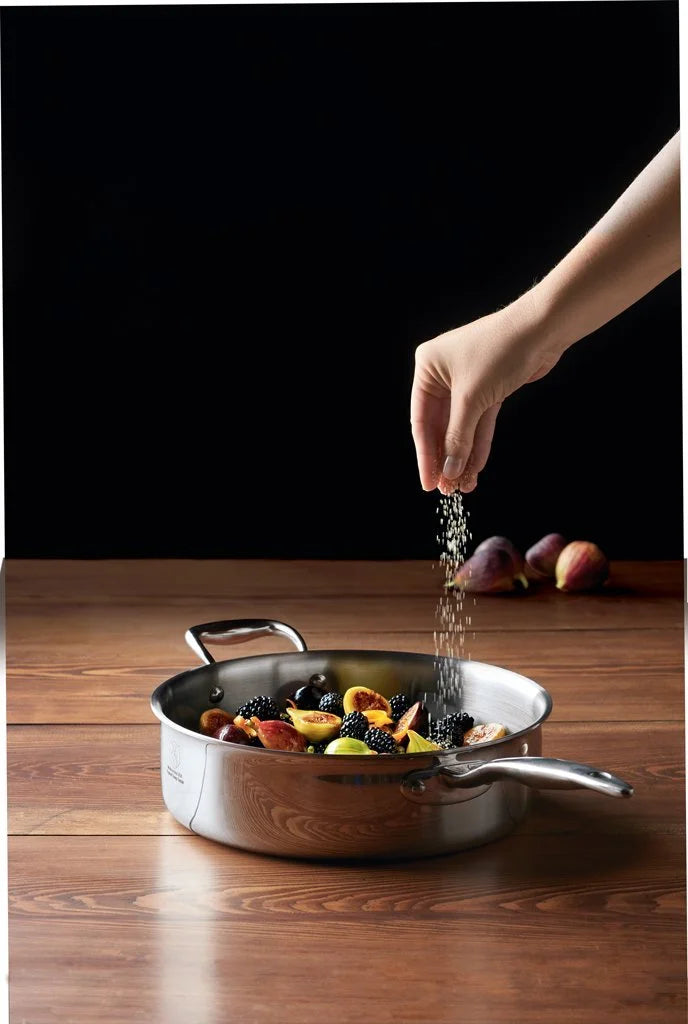 Heritage Steel 5-ply Stainless Saute Pan with Lid X60280