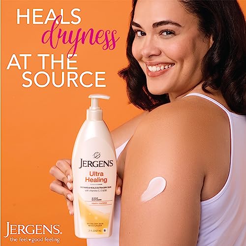 Jergens Ultra Healing Dry Skin Lotion, Hand and Body Moisturizer, 21 oz, 3 Count X2262