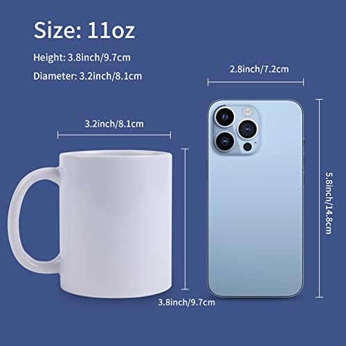 HTVRONT Sublimation Mugs Blank 11 oz - 12 Pack Tazas Para Sublimacion E3795