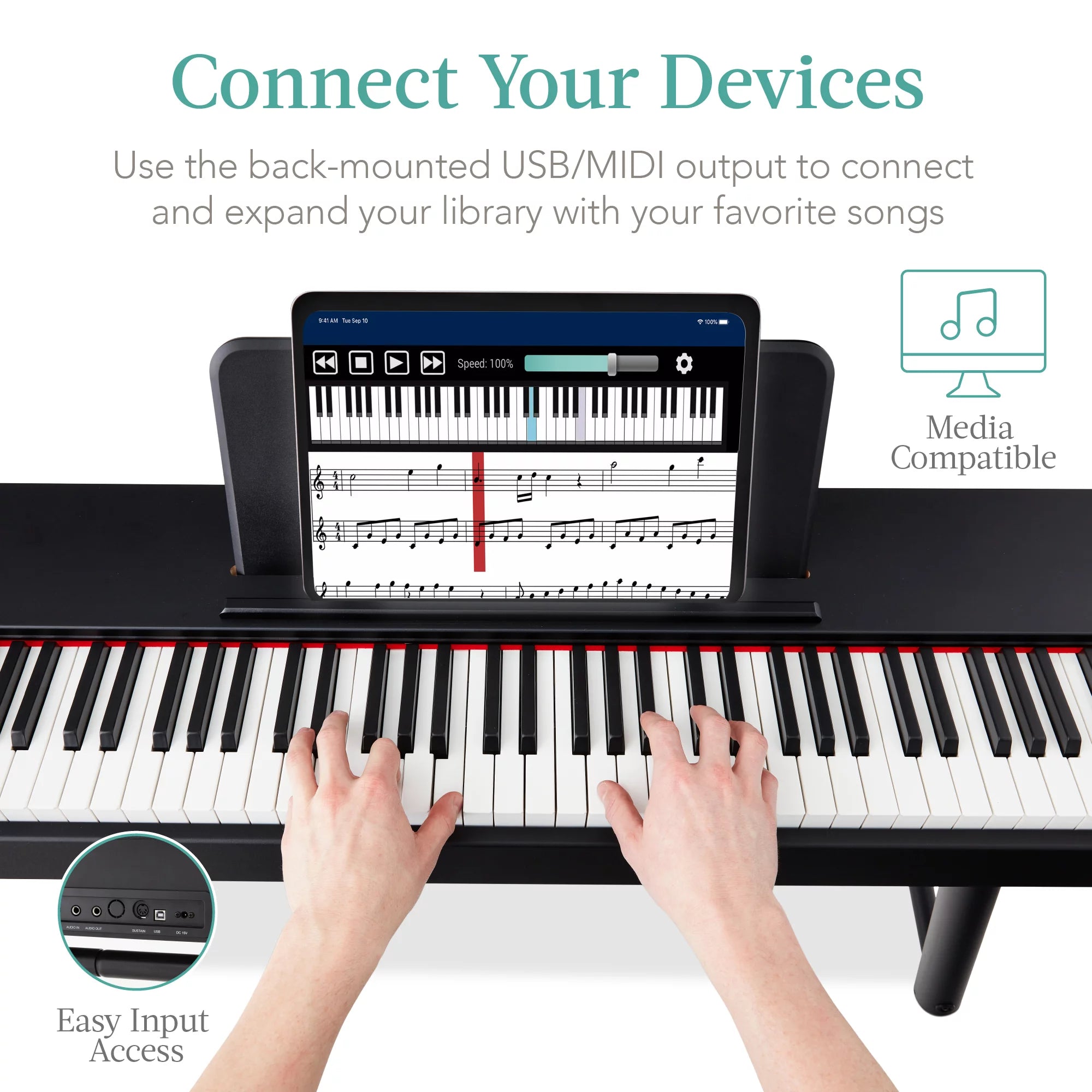 Best Choice Products 88-Key Weighted Digital Piano Set with Stand, Pedals, Stool, Cover N520745