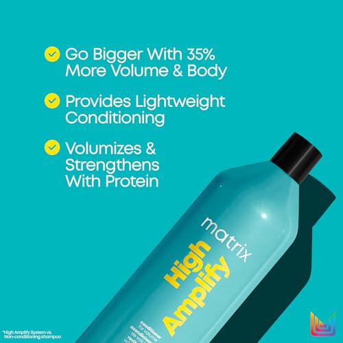Matrix High Amplify Volumizing Conditioner for Fine, Limp Hair, Silicone-Free K435