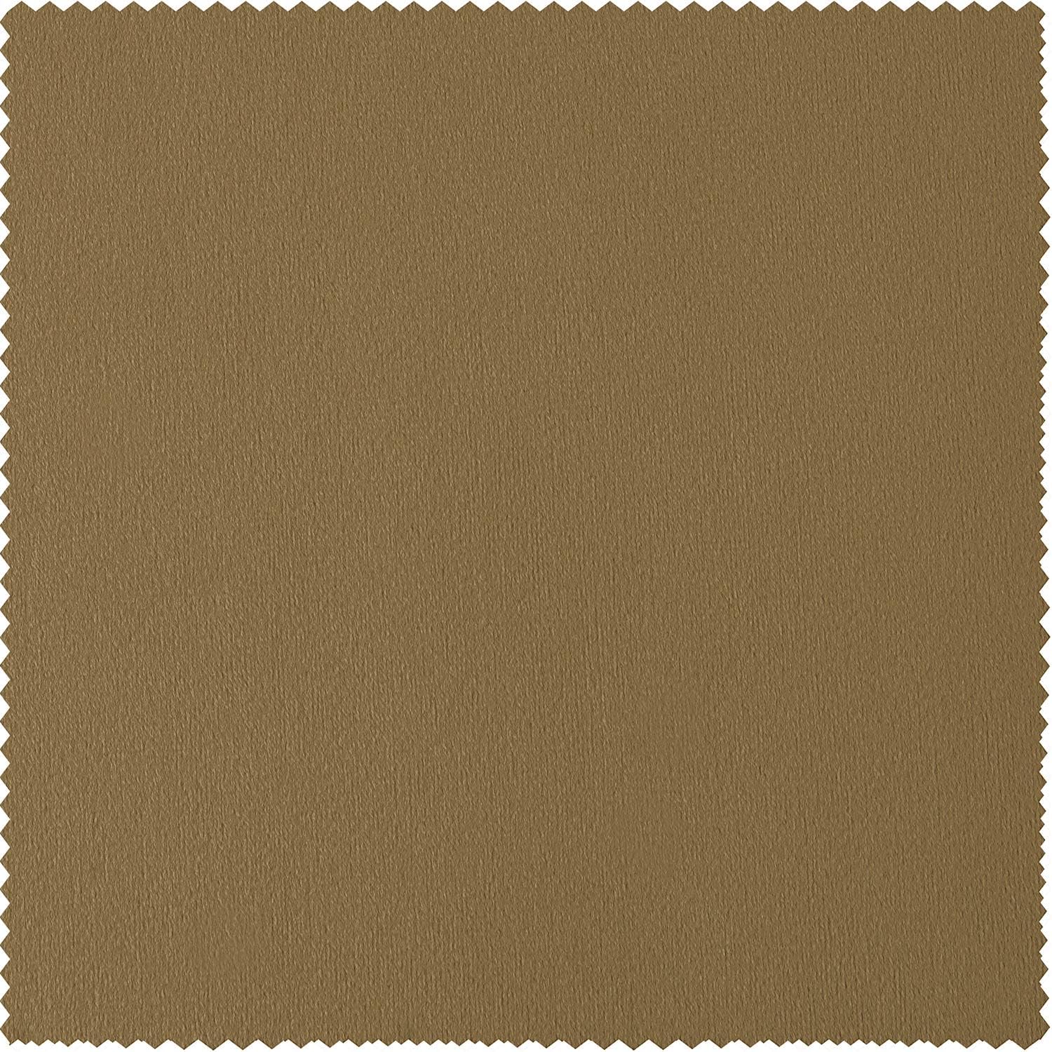 HPD Half Price Drapes Signature Grommet Blackout Velvet Curtains 50 x 96, Amber Gold L2171