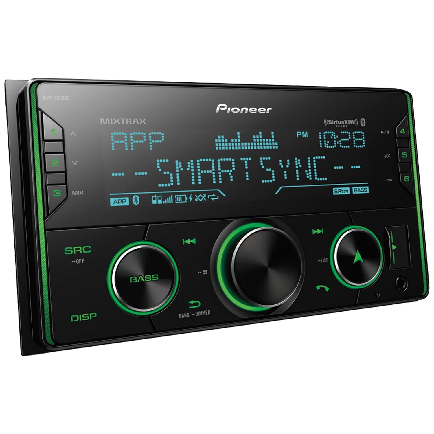 Pioneer MVH-S620BS Double-DIN Digital Media Receiver with Bluetooth Z17301