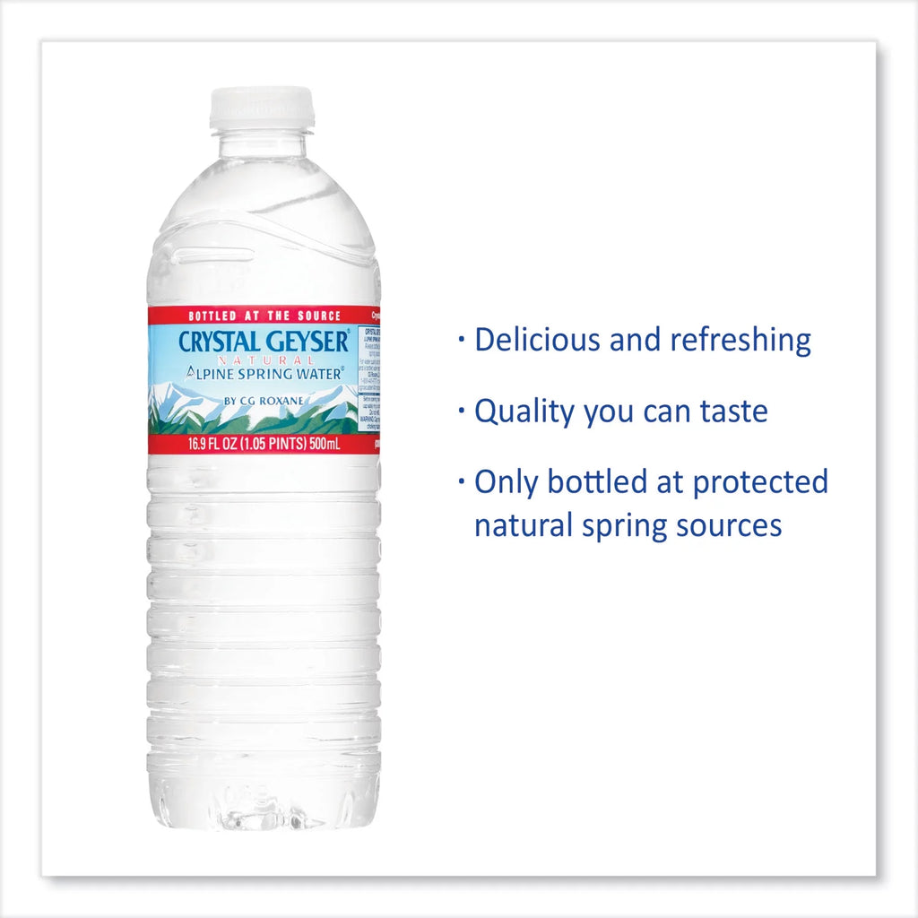 Crystal Geyser Alpine Spring Water, 16.9 oz, 24 Pack X421957