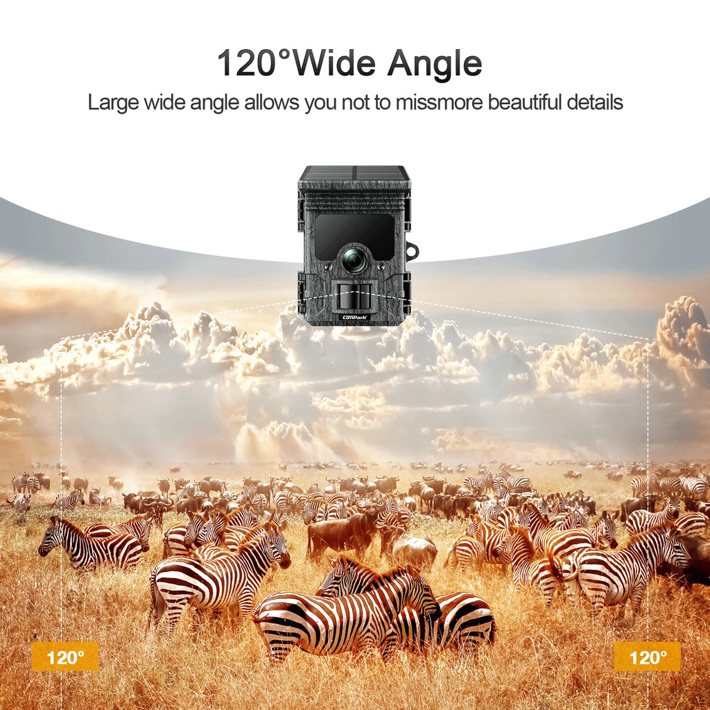 CAMPARK Solar Powered 4K WiFi Trail Camera with Night Vision I245