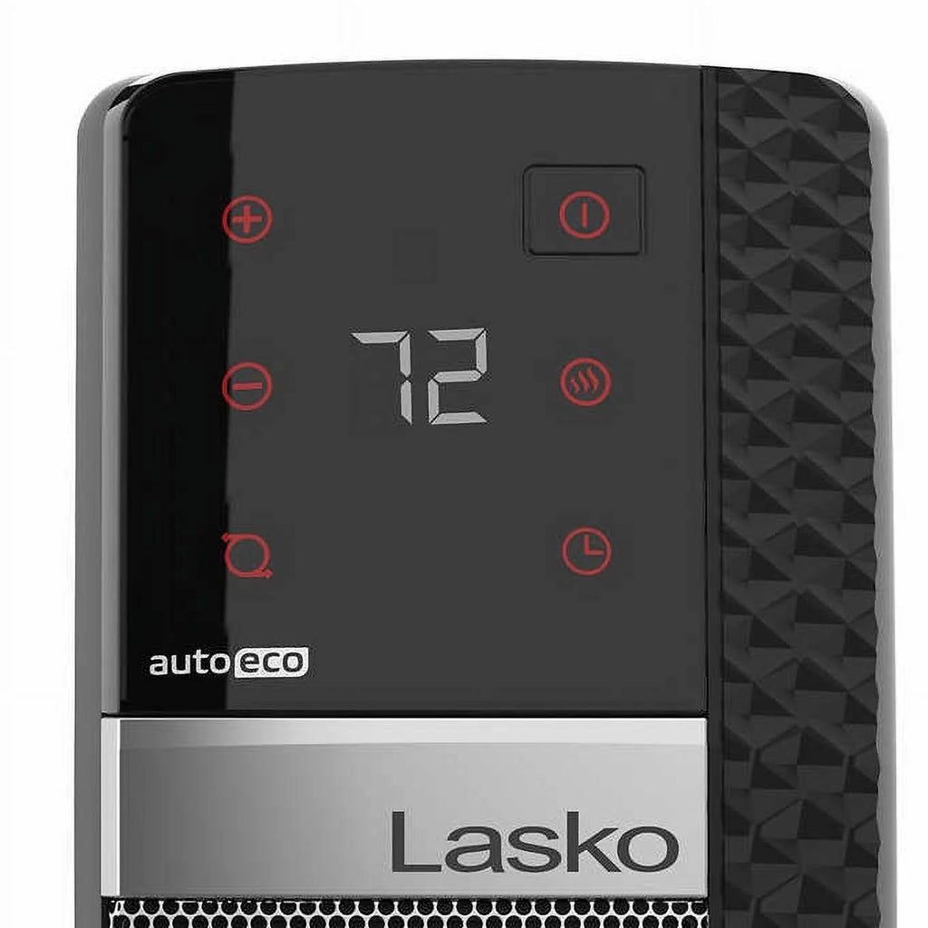 Lasko 22" Elite Collection Ceramic Tower Space Heater with Remote, Black S59288