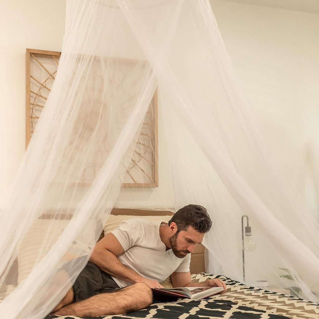 EVEN NATURALS King Size Mosquito Net for Bed, Easy Installation, Machine Washable P272508