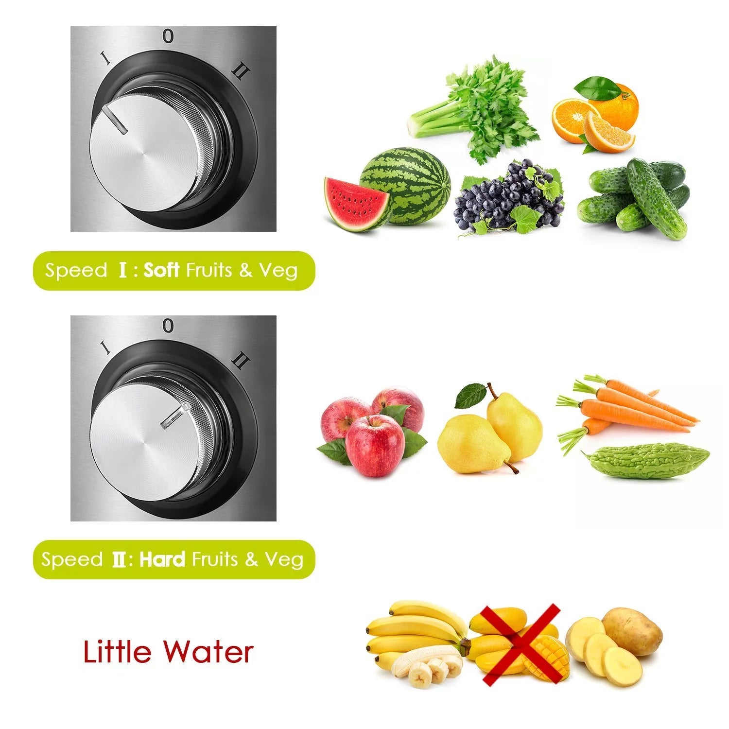 Ktaxon Juicer Wide Mouth 800W Centrifugal Juice Extractor, 2 Speed, Stainless Steel Z137625