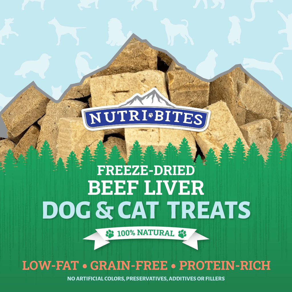 Canature NutriBites Freeze Dried Beef Liver Dog and Cat Treat 3 Pack D21072