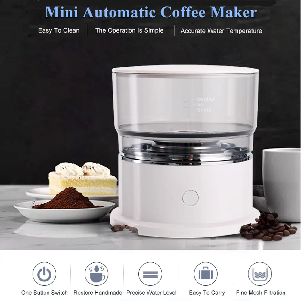 axGear Coffee Machine Drip Coffee Maker Portable Pot Smart Auto Machine for Home