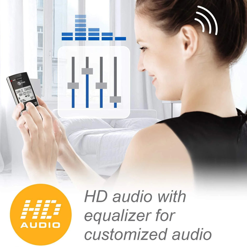 AT&T CL82407 DECT 6.0 Expandable Answering System with 4 Handsets I73883