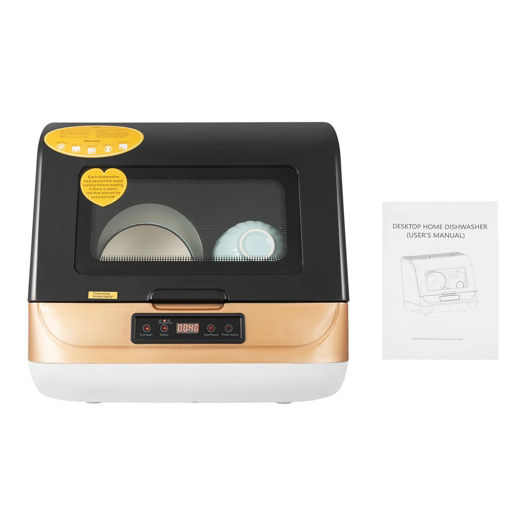 1200W Countertop Dishwasher Portable with 4 Programs T918