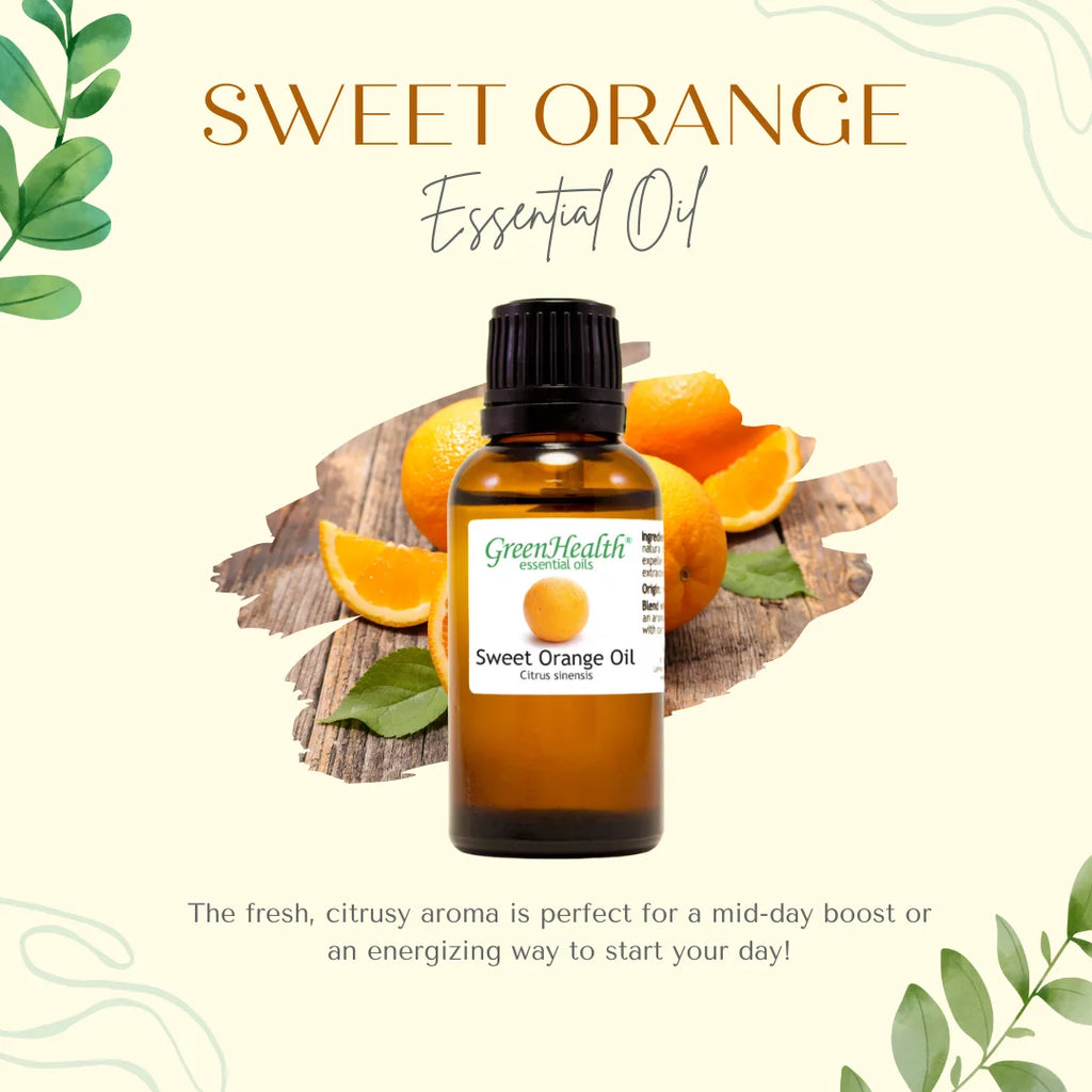 Sweet Orange Essential Oil 128 fl oz by GreenHealth Y945